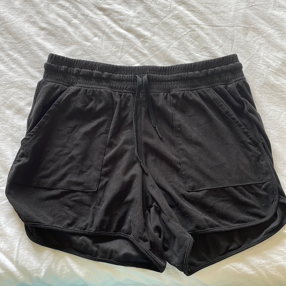 Athletic works black lounge shorts size medium